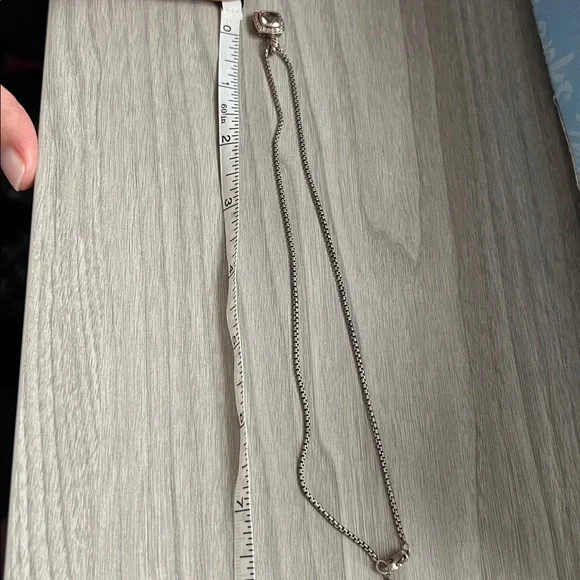 Authentic David Yurman Albion pendant necklace morganite and diamonds - Picture 9 of 9